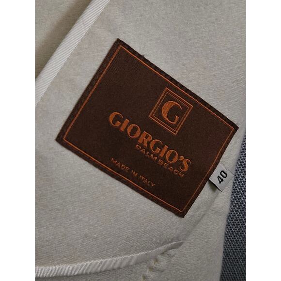 Vintage Giorgio's of Palm Beach Cashmere & Silk Blazer, Yellow, Size 40, US 4 - Picture 8 of 10